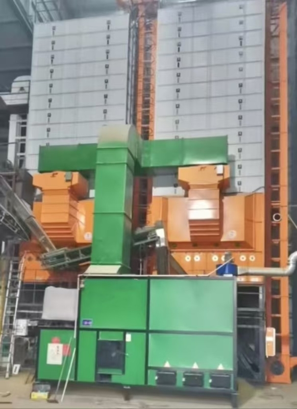 Máquina de secado de granos de alta eficiencia de 2 juegos de 30 toneladas por lote con horno de biomasa