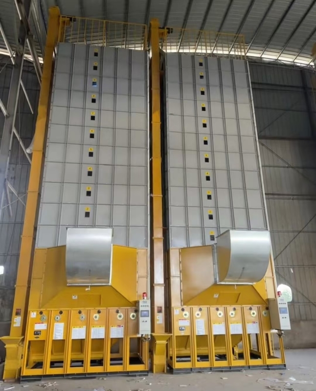 Secador de semillas de trigo de maíz de arroz de granos 70 toneladas/partido Capacidad de aire caliente Temperatura 60-130°C 16.603kw