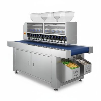 Sortador de colores tipo cinturón multipropósito para industrias de alimentos, minerales y reciclaje.