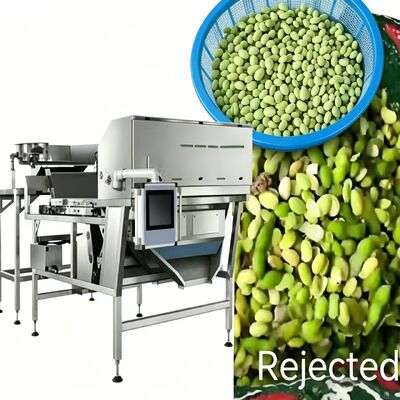 Tipo de cinturón Sortidor de color Edamame congelado - Baja rotura, alta precisión, autoaprendizaje.